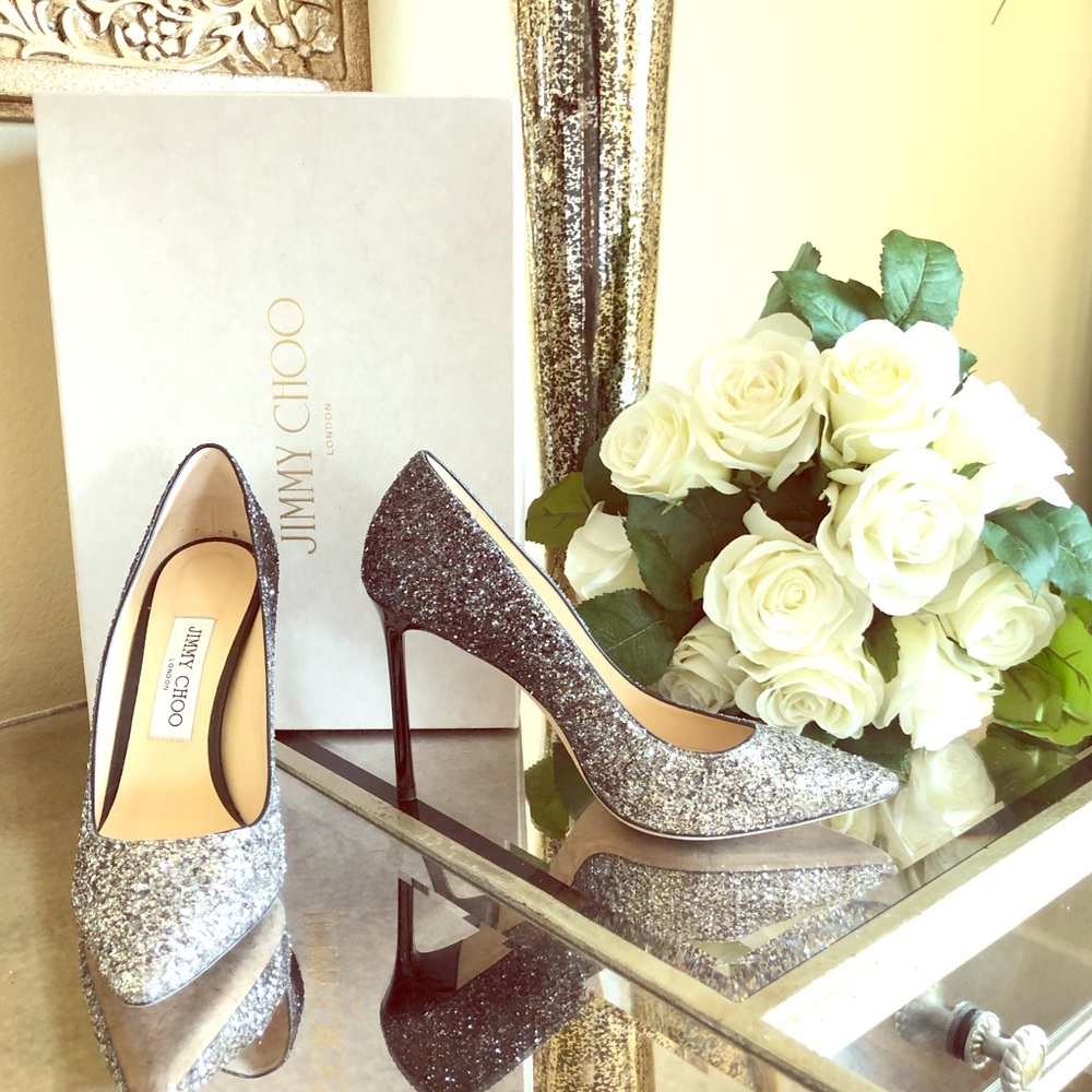 Jimmy Choo Glitter Romy sz 38